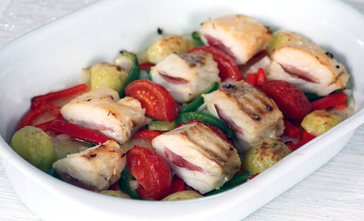 Klippfiskrett fra Portugal. Illustrasjonsfoto: Bent Raanes og Sarah Cameron Sørensen / Norwegian Seafood Council