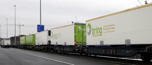 Bring startet i november 2009 opp med «laksetog» mellom Oslo og Rotterdam i Nederland. Foto: Posten Norge AS