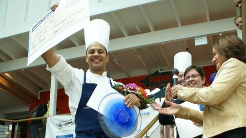 Petter Beyer ble kåret til «Årets Sjømatkokk» 2010 under Bergen Matfestival. Foto: Norsk Sjømatsenter