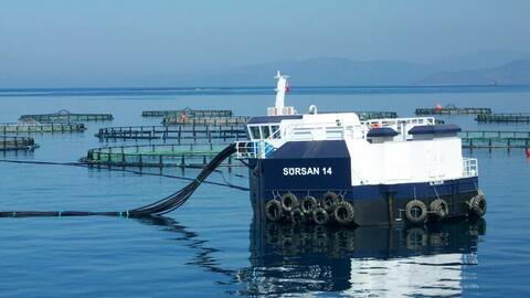 Arkivbilde: Fôrflåte fra AKVA group. Foto: AKVA group ASA