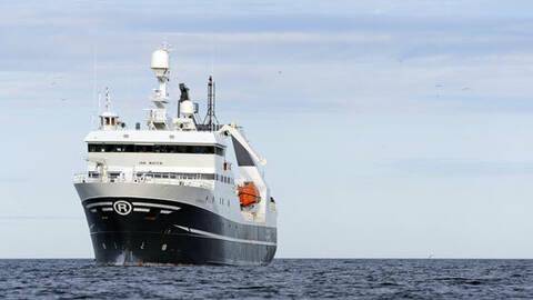 F/F «Jan Mayen» på tokt rundt Svalbard. Foto: Thomas Wenneck / Havforskningsinstituttet