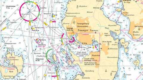 Sjøkart. Illustrasjonsfoto: Statens kartverk