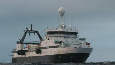 Arkivbilde av krillfartøyet «Saga Sea». Foto: Aker BioMarine Antarctic AS