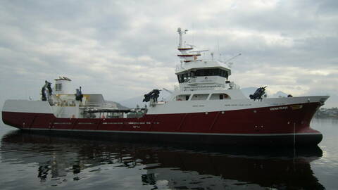 Arkivbilde av brønnbåten MS Viknatrans. Foto: Aas Mek Verksted AS