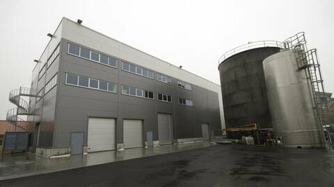 Biomega AS sin nye fabrikk for marin bioraffinering på Skaganeset i Sund kommune på Sotra. Foto: Åsta Viksøy