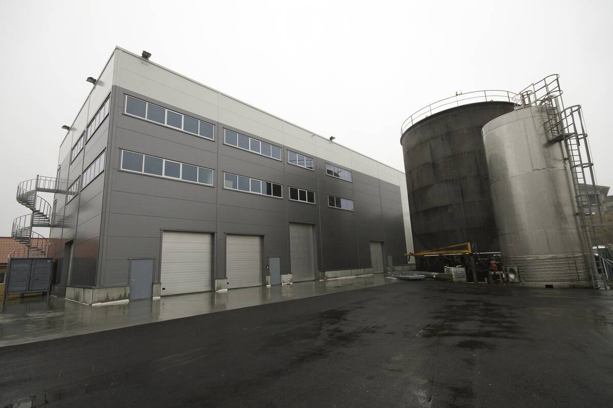 Biomega AS sin nye fabrikk for marin bioraffinering på Skaganeset i Sund kommune på Sotra. Foto: Åsta Viksøy