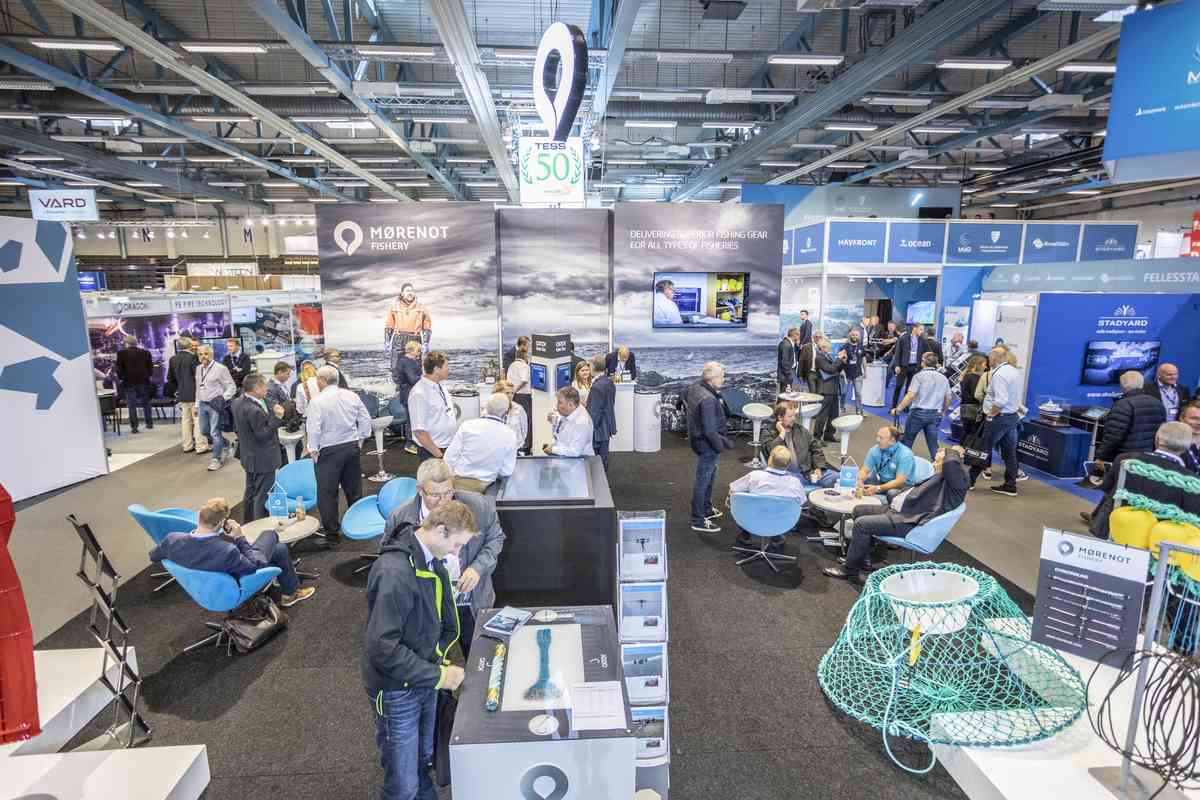 Nor-Fishing 2020 er avlyst, her et bilde fra fiskerimessen i 2018. Foto: Stiftelsen Nor-Fishing